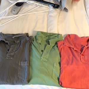 Three J.Crew Polos